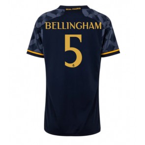 Real Madrid Jude Bellingham #5 Koszulka Wyjazdowych Kobiety 2023-24 Krótki Rękaw